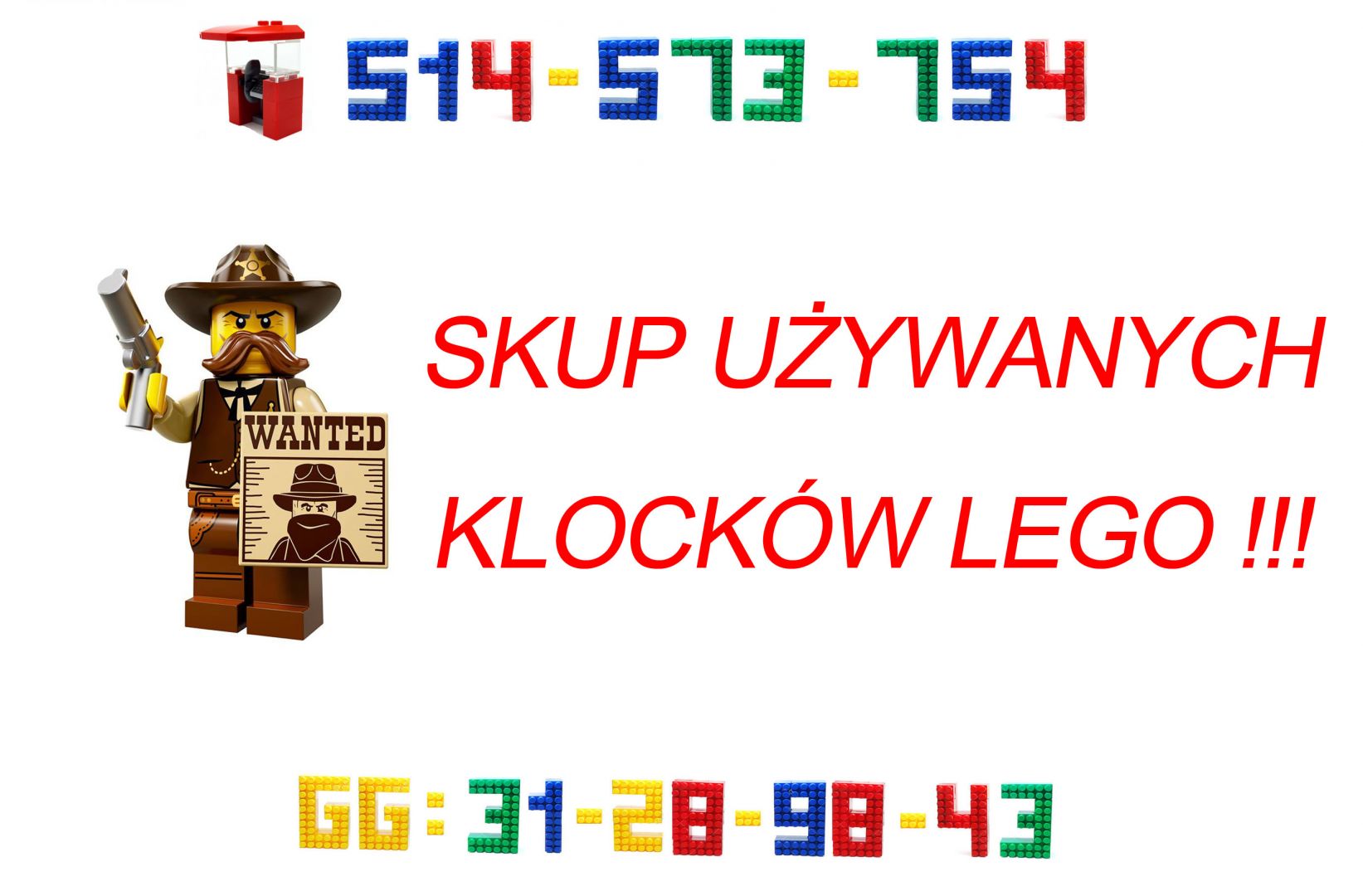 Kupię używane klocki LEGO na wagę w cenie 30-35 zł za KG!!! ZAPRASZAM!!! Poznań - Zdjęcie 1