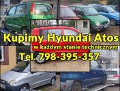 Skupujemy Hyundai Atos w każdym stanie technicznym oraz inne Hyundaie