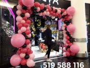 Bramy balonowe montaz bram balonowych balony z helem girlandy balonowe