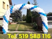 Weselna brama z balonów weselna brama balonowa na wesele girlanda z balonów łuk