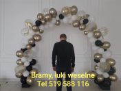 Bramy balonowe montaz bram balonowych balony z helem girlandy balonowe