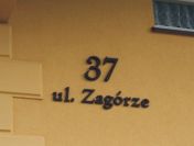 Oznaczenie domu numer budynku na ścianę elewację