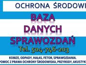 Sprawozdanie SZWO i FGC cena, t. 502032782. Czynnik chłodniczy, raport za fgazy