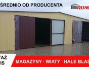 Garaż Blaszany 15x6 ŻÓŁTY - Wiata - Magazyn Blaszany - Romstal