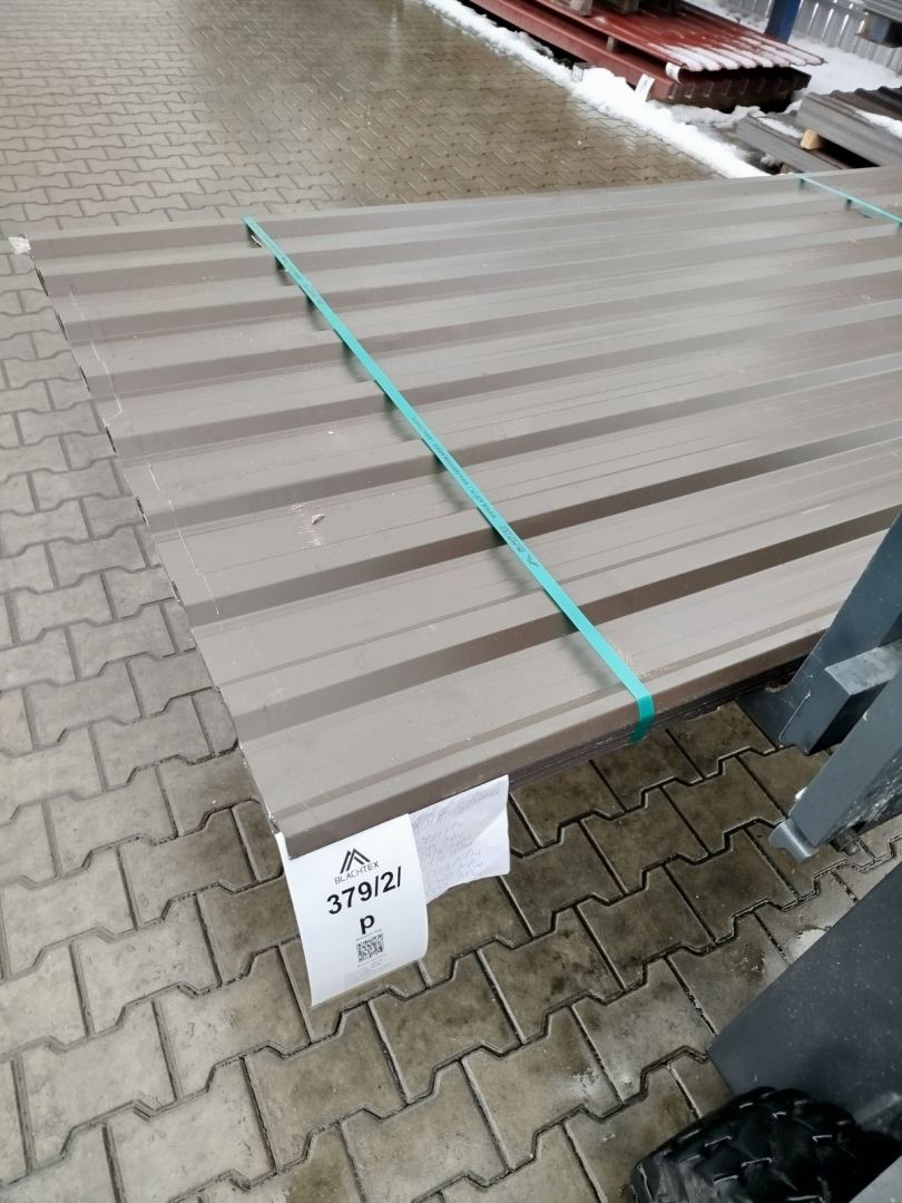 Blacha dachowa, trapez T-18 brązowy połysk - pakiety - HIT! Kupno 226 - Zdjęcie 1