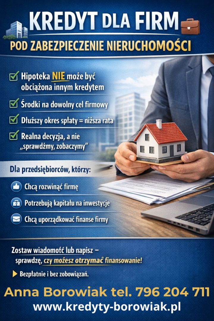 Masz nieruchomość? Zamień ją w gotówkę dla swojej firmy teraz! Poznań - Zdjęcie 1