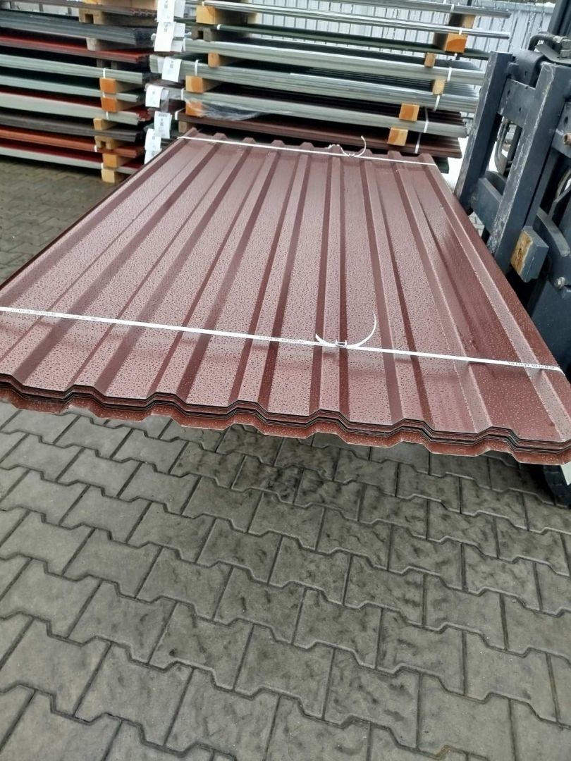 Blacha trapezowa brąz - pakiety 50 sztuk. Tanio i od ręki Mielec - Zdjęcie 1