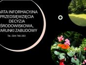 Działka budowlana, warunki zabudowy karta informacyjna przedsięwzięcia