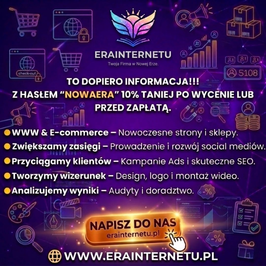 Twój biznes zasługuje na nowoczesną stronę! Projektowanie WWW i E-commerce Poznań - Zdjęcie 1