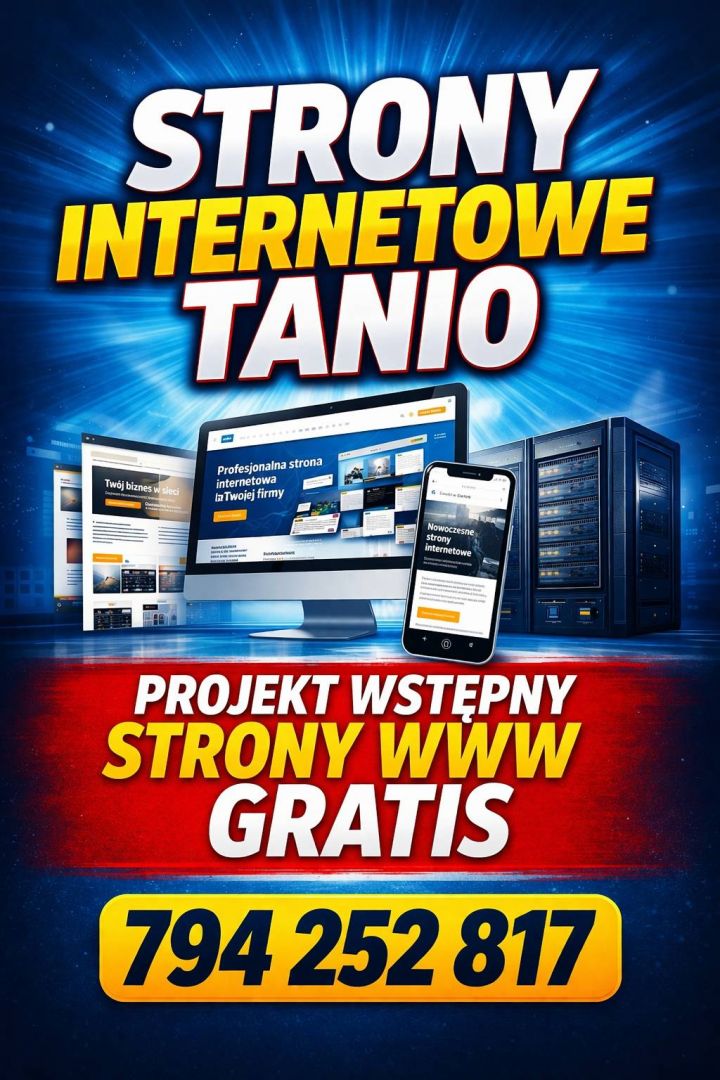 Strona WWW od 590 zł + projekt wstępny GRATIS cała Polska - Zdjęcie 1