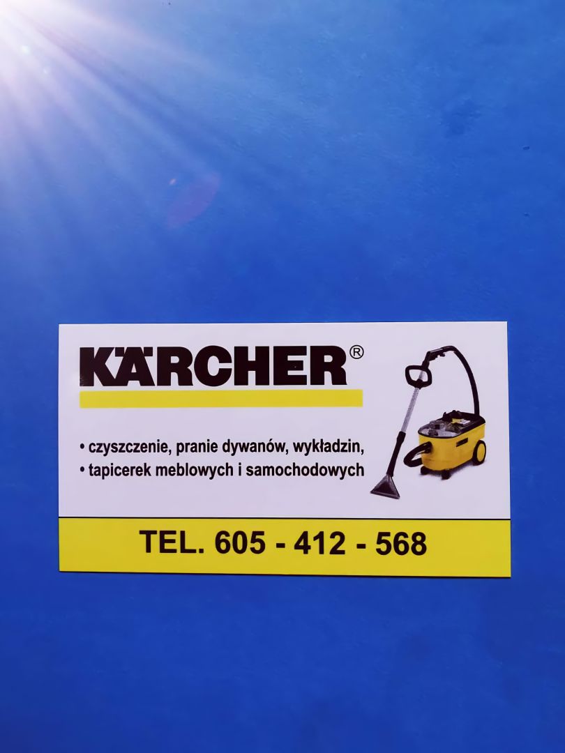 Karcher pranie dywanów wykładzin tapicerki meblowej i samochodowej ozonowanie Poznań - Zdjęcie 1