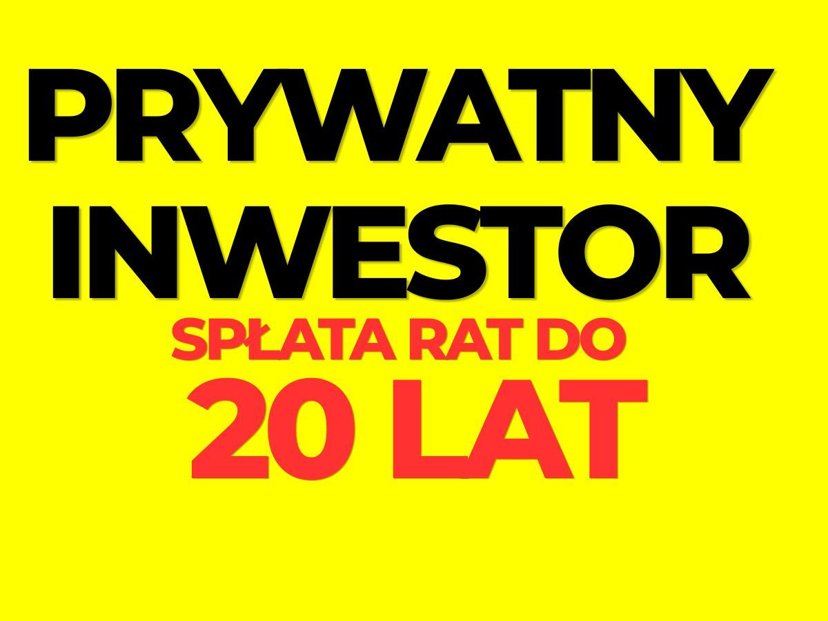 Prywatny inwestor raty notarialne do 20 lat POZNAŃ - Zdjęcie 1