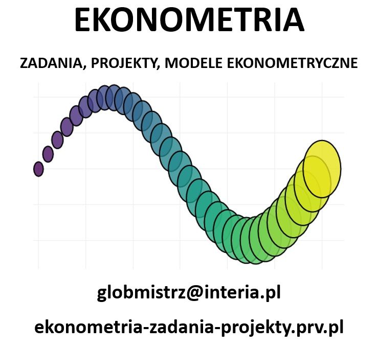 EKONOMETRIA - ZADANIA, PROJEKTY, MODELE EKONOMETRYCZNE Poznań - Zdjęcie 1