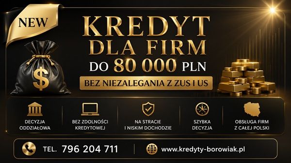 KREDYT BANKOWY DLA FIRM DO 80 000 ZŁ. Proces ON-LINE! Poznań - Zdjęcie 1