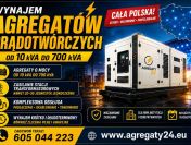 AGREGATY PRĄDOTWÓRCZE DO 700 kVA  - WYNAJEM - USŁUGI